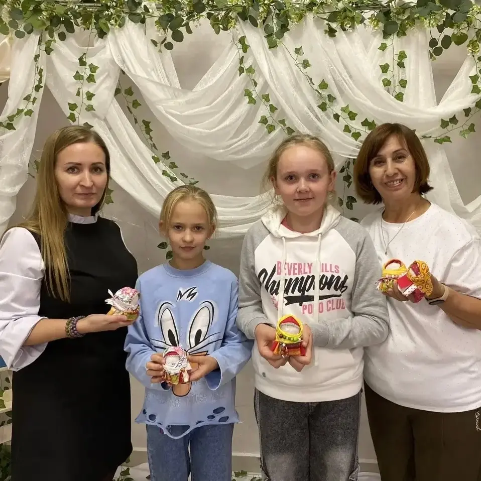 И снова у нас получились чудесные куколки-Крупенички
